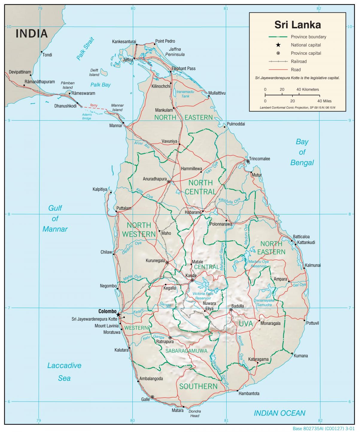 mapa Srí Lanka street view