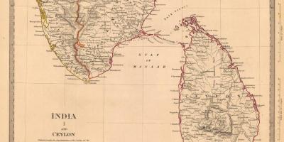 Staré Ceylon mapě