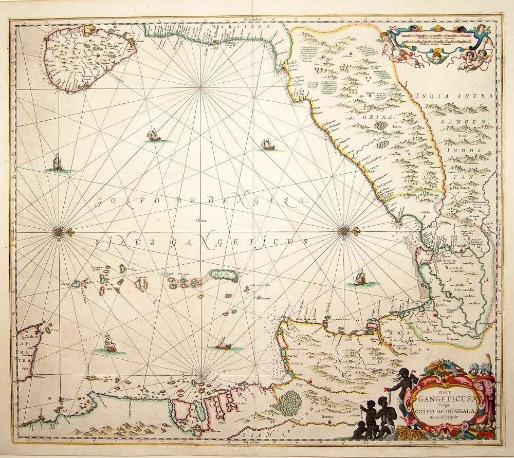 historická mapa Srí Lanky