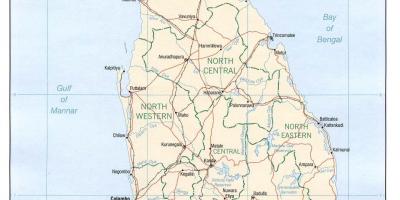 Srí Lanka gps mapy online