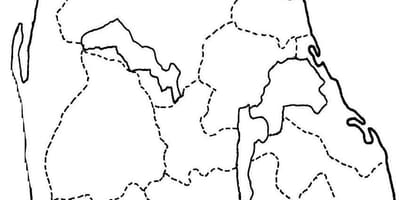 Mapa Srí Lanka, mapa, kresba