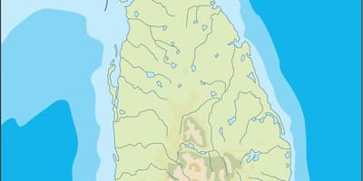 Srí Lanka vektorové mapy