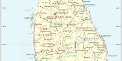 Srí Lanka road map distance calculator